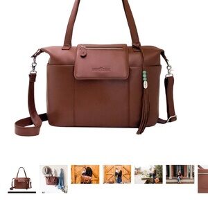 Brown Leather Women Bag